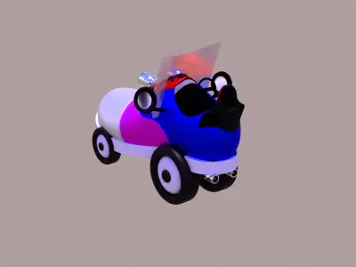 Car Inspired Shoe Design 3D model Low-poly 3D model