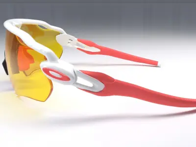 Oakley Radar EV Path sunglasses Low-poly 3D model
