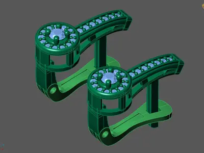 Women Earrings 3DM STL Womens Earring Renders 3D print models   3D print model 14