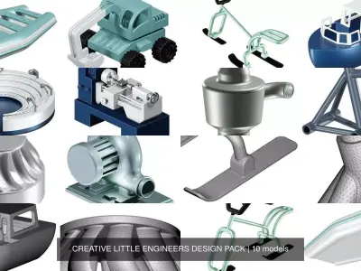 CREATIVE LITTLE ENGINEERS DESIGN PACK 3D Model Collection