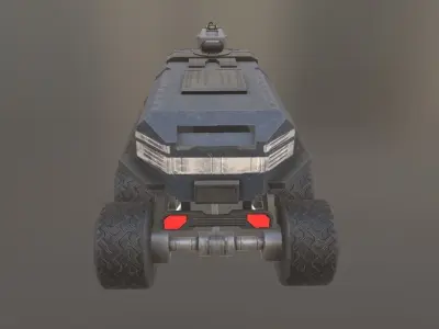 ASSAULT TRUCK Low-poly 3D model