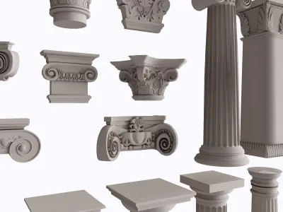Classical Ornament and Column Catalog 3D model