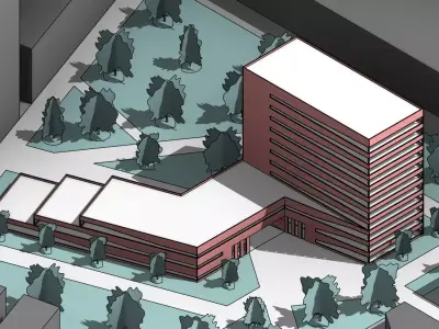 College Campus Building 3D model