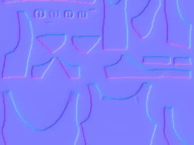 Detailed white top PBR 4k Low-poly 3D model