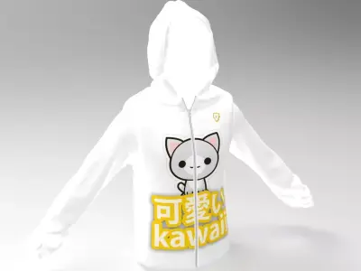 3D cute hoodie Shirt 3D model