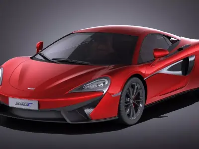 McLaren 540C Coupe 2017 VRAY 3D model