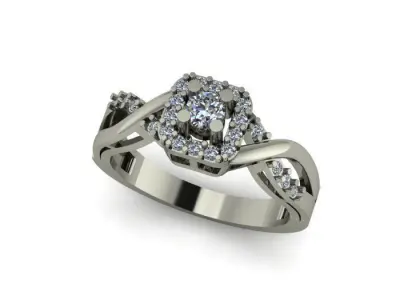 beautifull woman ring 3D print model