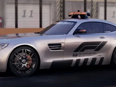 Mercedes-Benz AMG GTS safety car 3D model