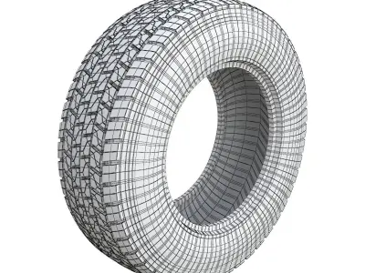 Wheel tire 3D print model