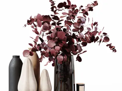 Decorative Set 221 Low-poly 3D model