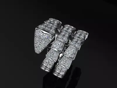 Bvlgari Ring 3D print model 3