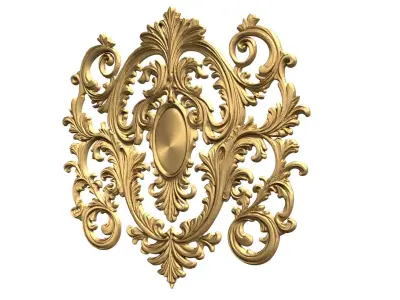 Classic carved decor ornament 474 3D print model purchase