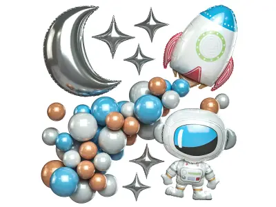 Balloons Decor Set 02 3D model