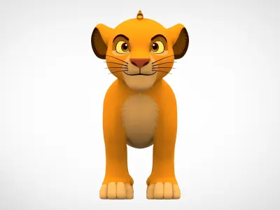Simba Cub Low-poly 3D model