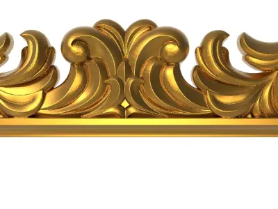 carved frame 3D model 48