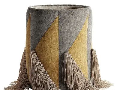 Decorative basket set 3D model