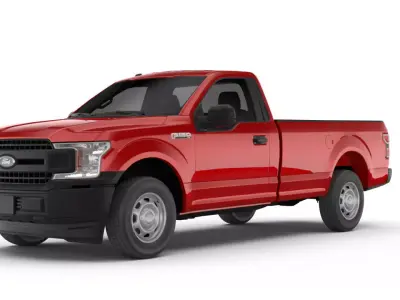 Ford F150 XL 2020 Low-poly 3D model