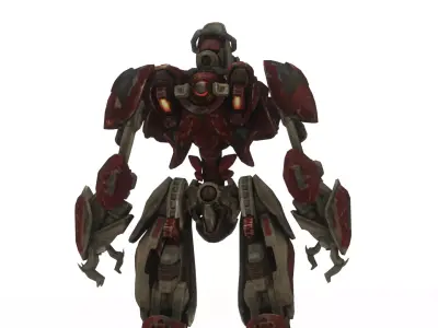 Robotic Soldier Delta  Tactical Recon Droid 3D Model Low-poly 3D model