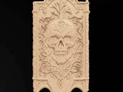Skull - decoration 3D print model