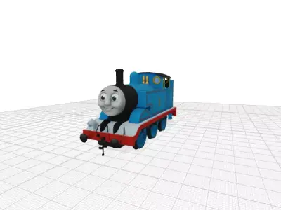 Thomas The Tank Engine Free low-poly 3D model