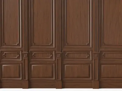 Wooden panel 03 01 3D model