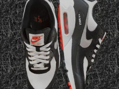 NIKE AIR MAX 90 3D SHOES Low-poly 3D model