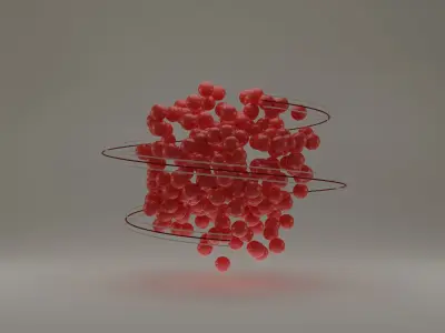 beautiful decor by particles Free low-poly 3D model