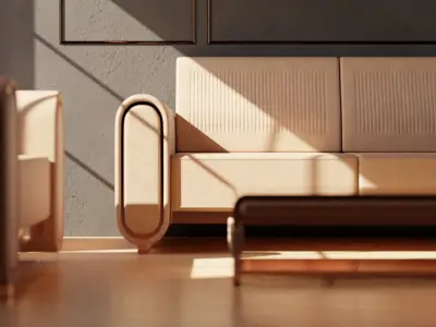 Sofa Set 04 3D model