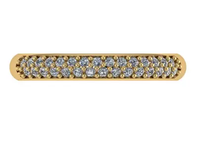half way pave weeding matching band 3D print model