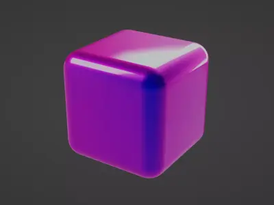 Filleted cube 3D print model