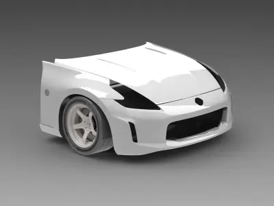 370Z Z34 Front Assembly Exterior Surfaces - 3D Laser-Scanned 3D model
