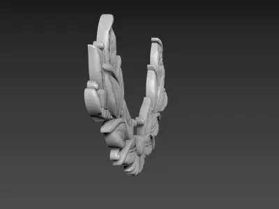 Branch with leaves 3D model