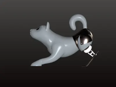 Happiness dog 3D model