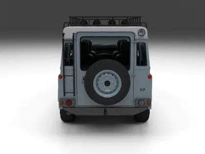 Land Rover Defender 110 Utility Station Wagon w interior 3D model