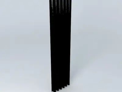 Curtain without pole Free 3D model