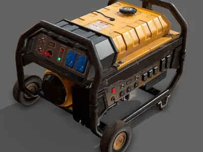 Portable Generator  Low-poly 3D model