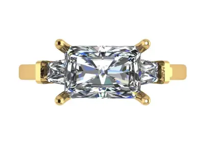 Radiant trinity ring  3D print model
