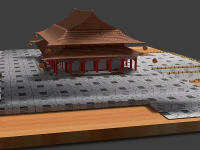 Chinese  ancient house   3D model