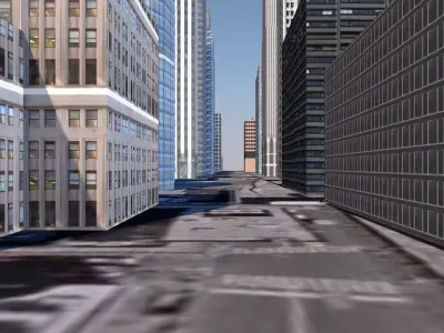 Modern urban high-rise buildings building ancillary buildings 3D model