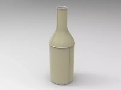 Boti Vase Low-poly 3D model