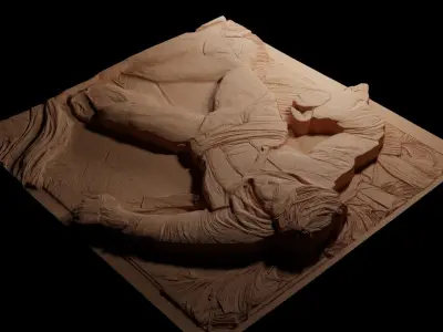 Tip Home CNC 3d Print High Relief Sand Casting 3D print model