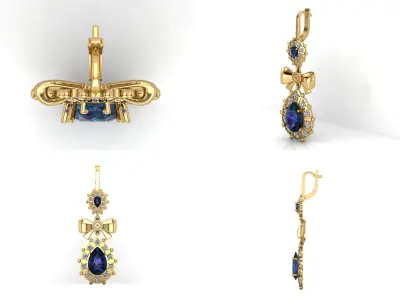 Earrings sp5 3D print model