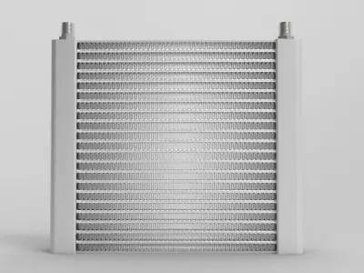 MHX-520 High-Efficiency Oil Cooler 3D model
