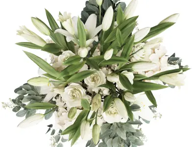 Flower In Vase 74 3D model