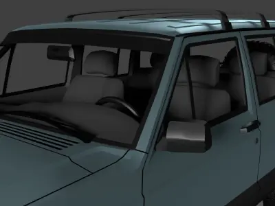 Jeep Cherokee low poly 3d model 3D model