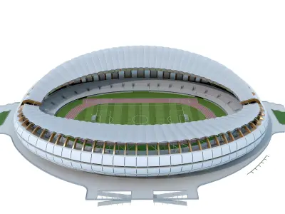 National Stadium Low-poly 3D model