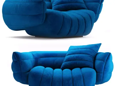 Baxter armchair Tactile 3D model