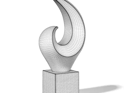 Concrete Sculpture 3D Model 3D model