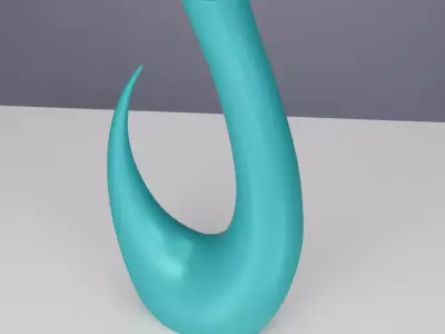 Modern Wave Vase 3D print model
