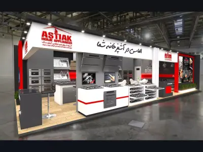 exhibition design Low-poly 3D model